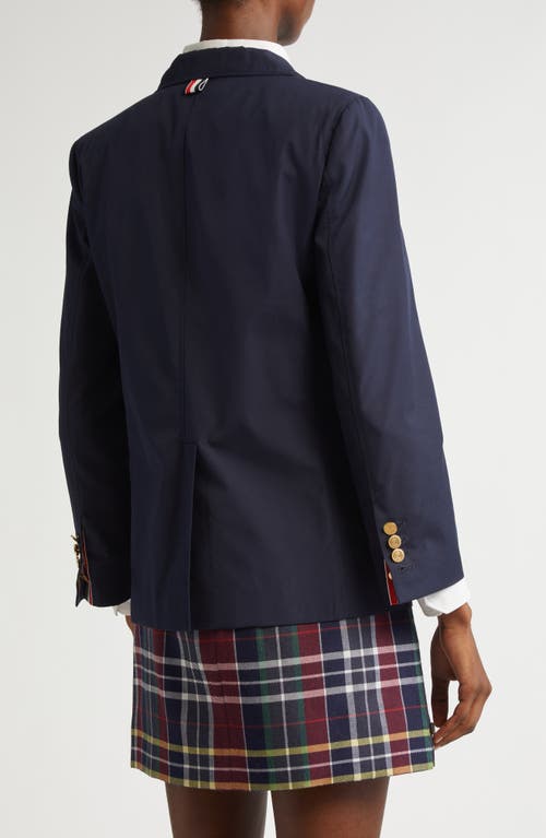 Thom Browne Fit 2 Semiconstructed Sack Jacket In Blue