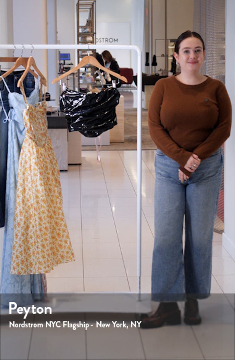 Marla Faux Patent Leather Corset Top, sales video thumbnail