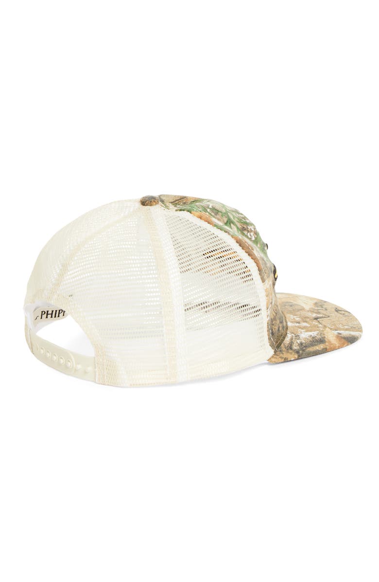 PHIPPS Star Logo Embroidered Soft Body Snapback Trucker Cap, Alternate, color, Camo
