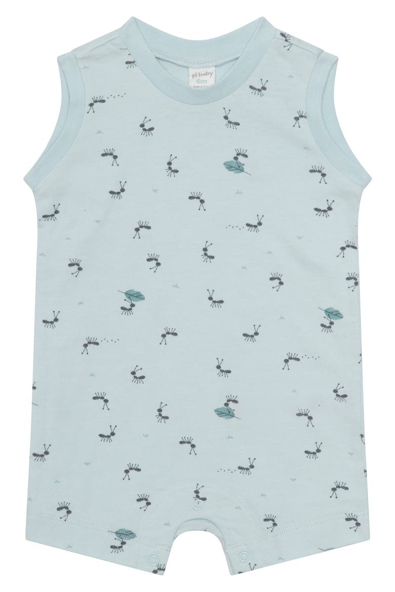 Romper & Bucket Hat Set, Alternate, color, ANTS