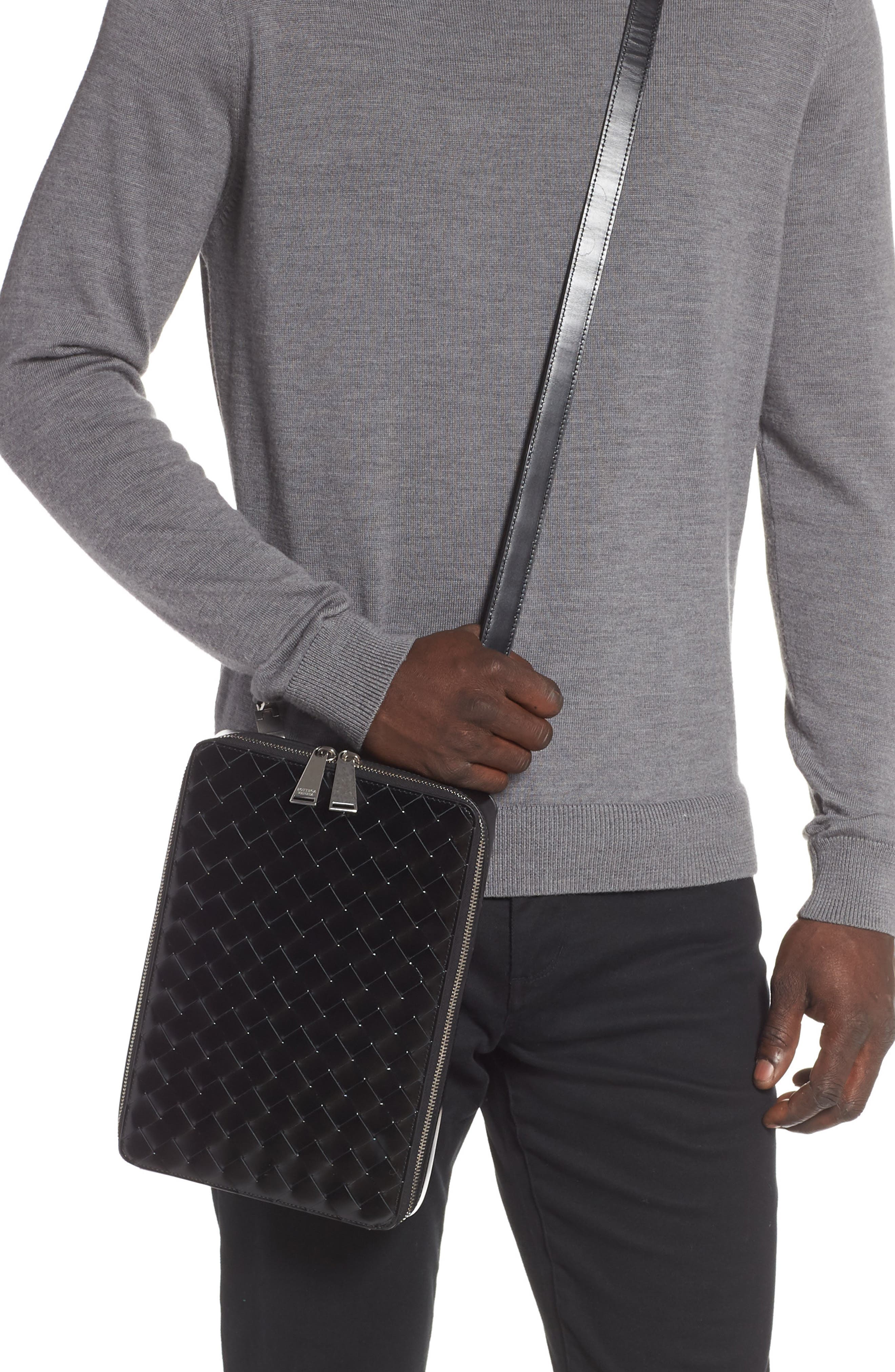 Bottega Veneta Intrecciato Maxi Woven Leather Belt Bag, Alternate, color, 