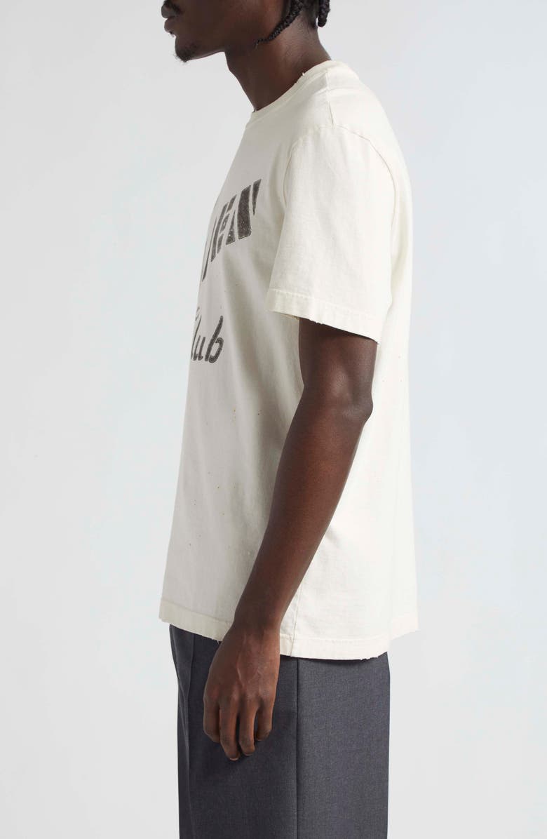 Golden Goose The Golden Club Distressed Cotton Graphic T-Shirt, Alternate, color,