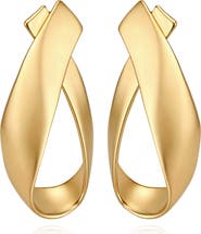 Vince Camuto Twisted Goldtone Hoop Earrings