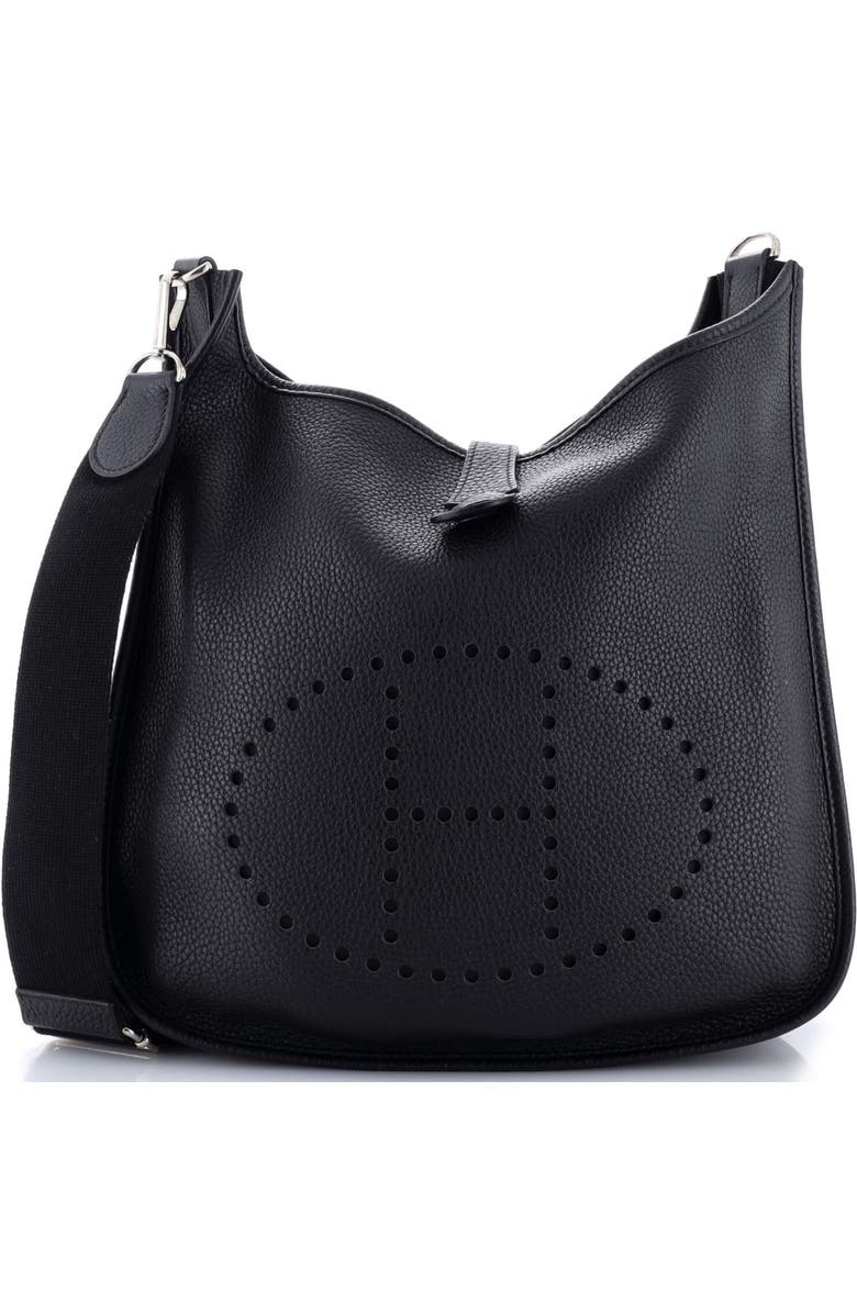 Pre-Owned Hermes Evelyne Bag Gen III Clemence GM, Main, color, Noir