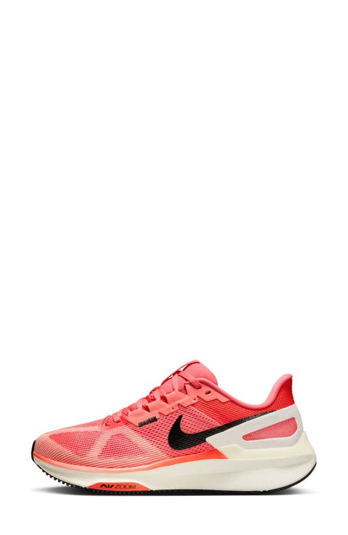 Nike Air Zoom Structure 25 Road Running Shoe In Ember/white/apricot