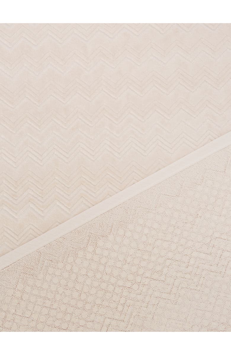 Missoni Home Chalk 60x90 Cm Cotton Zigzag Bath Mat, Alternate, color, Brown