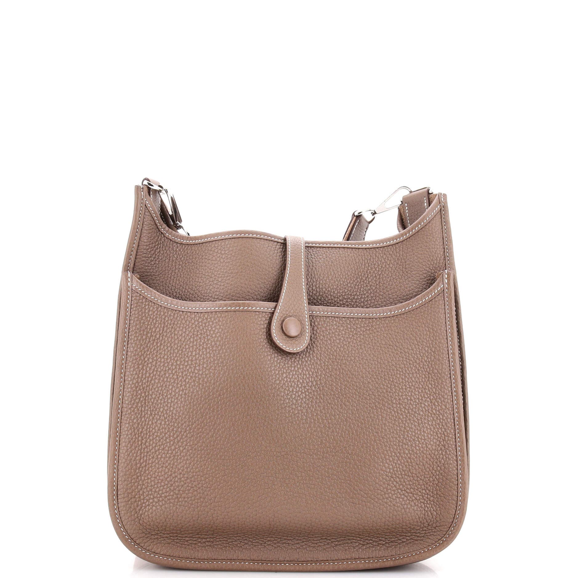 Pre-Owned Hermes Evelyne Bag Gen III Clemence PM, Alternate, color, Etoupe