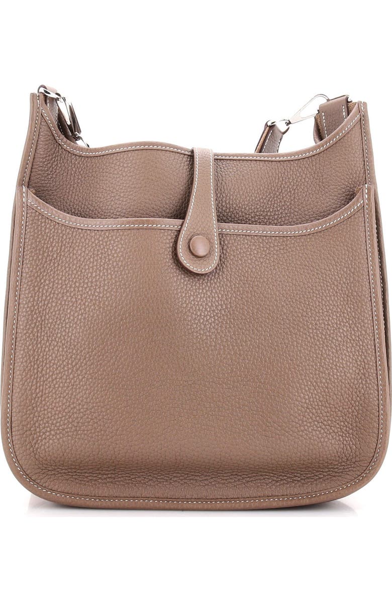 Pre-Owned Hermes Evelyne Bag Gen III Clemence PM, Alternate, color, Etoupe