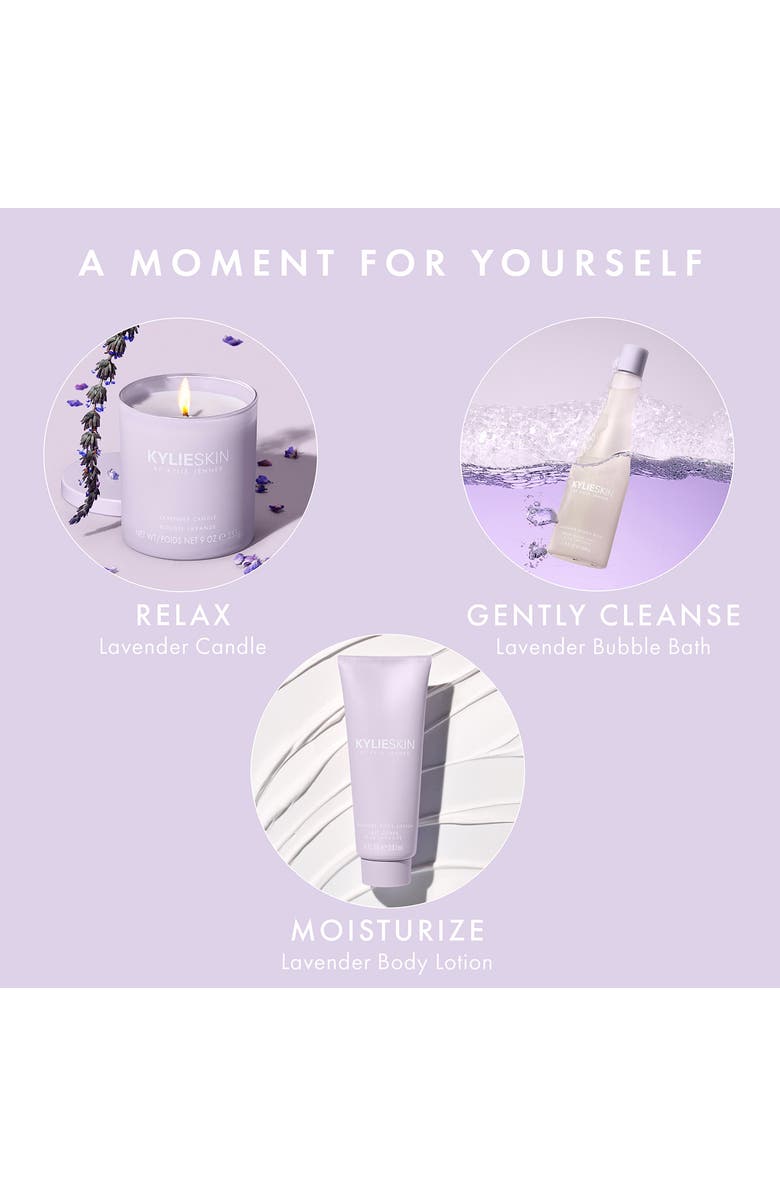 Kylie Cosmetics Lavender Garden Candle, Alternate, color, 