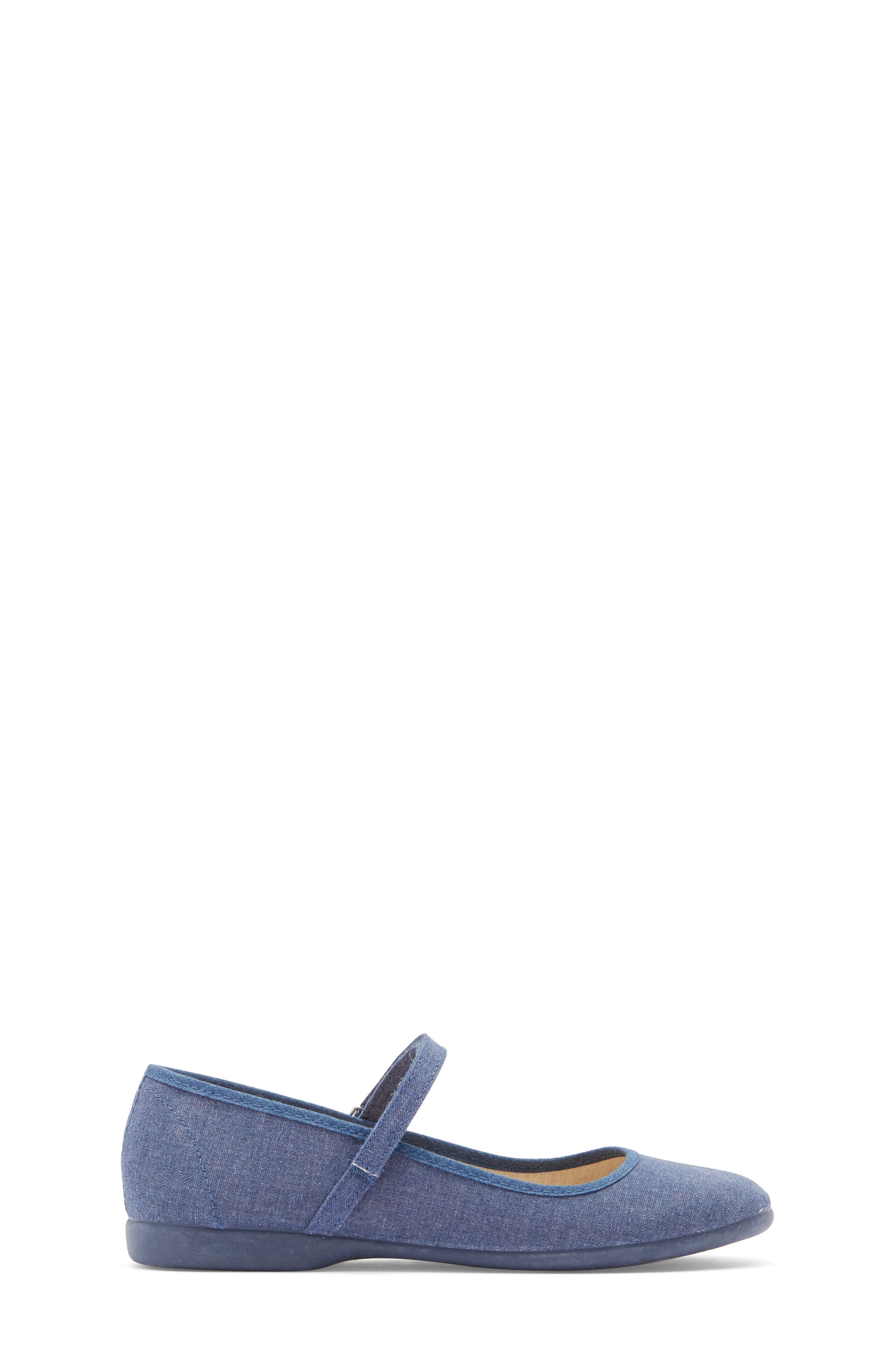 CHILDRENCHIC Kids' Alma Mary Jane Flat, Alternate, color, Denim Blue