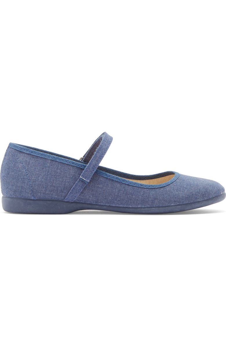 CHILDRENCHIC Kids' Alma Mary Jane Flat, Alternate, color, Denim Blue