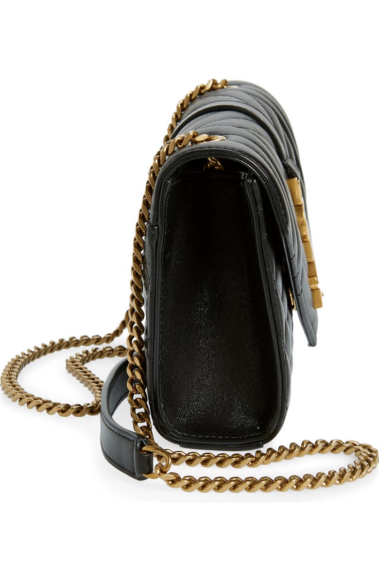 Saint Laurent Small Envelope Chain Strap Leather Shoulder Bag, Alternate, color,