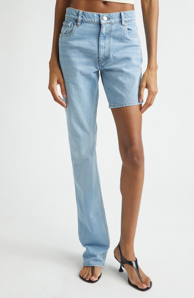 Coperni One Leg Boyfriend Jeans, Main, color, Blue Light Blue