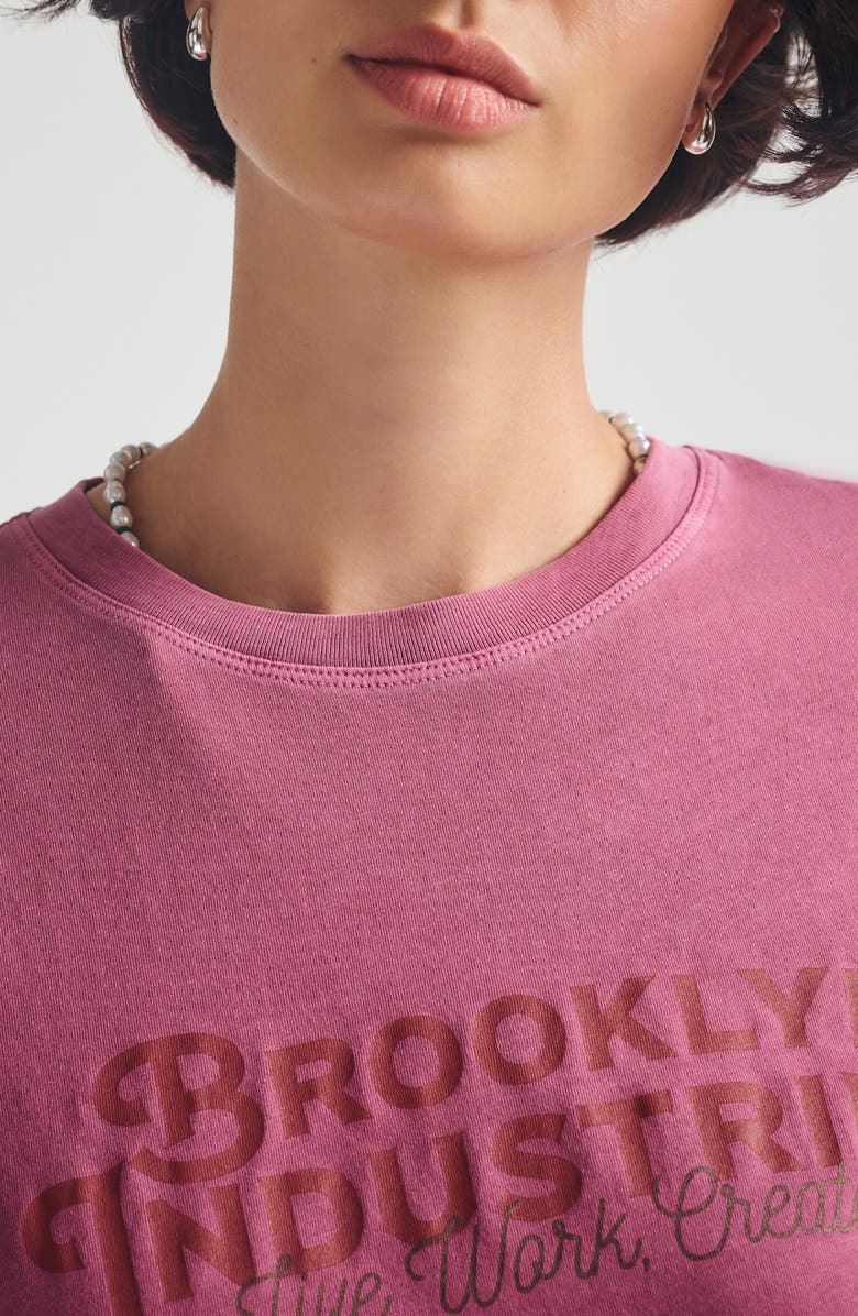 Brooklyn Industries Logo Cotton Graphic T-Shirt, Alternate, color, Biking Red