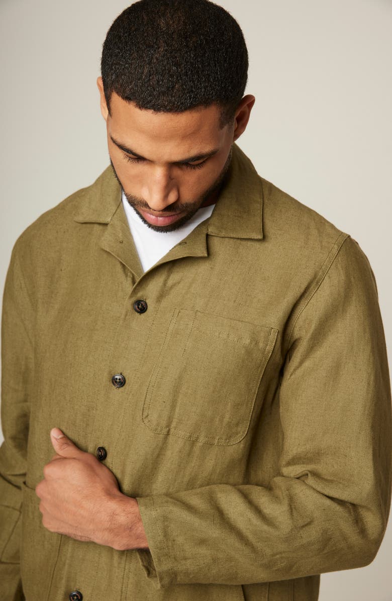 PEREGRINE Grange Regular Fit Linen Shacket, Alternate, color, 