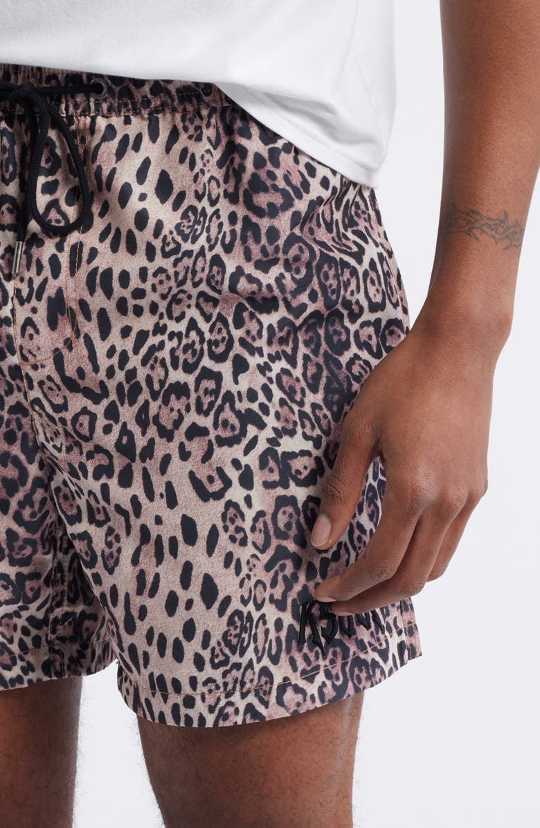 Ksubi Kingdom Tie Waist Board Shorts, Alternate, color, 