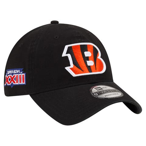 Men's New Era  Black Cincinnati Bengals Distinct 9TWENTY Adjustable Hat