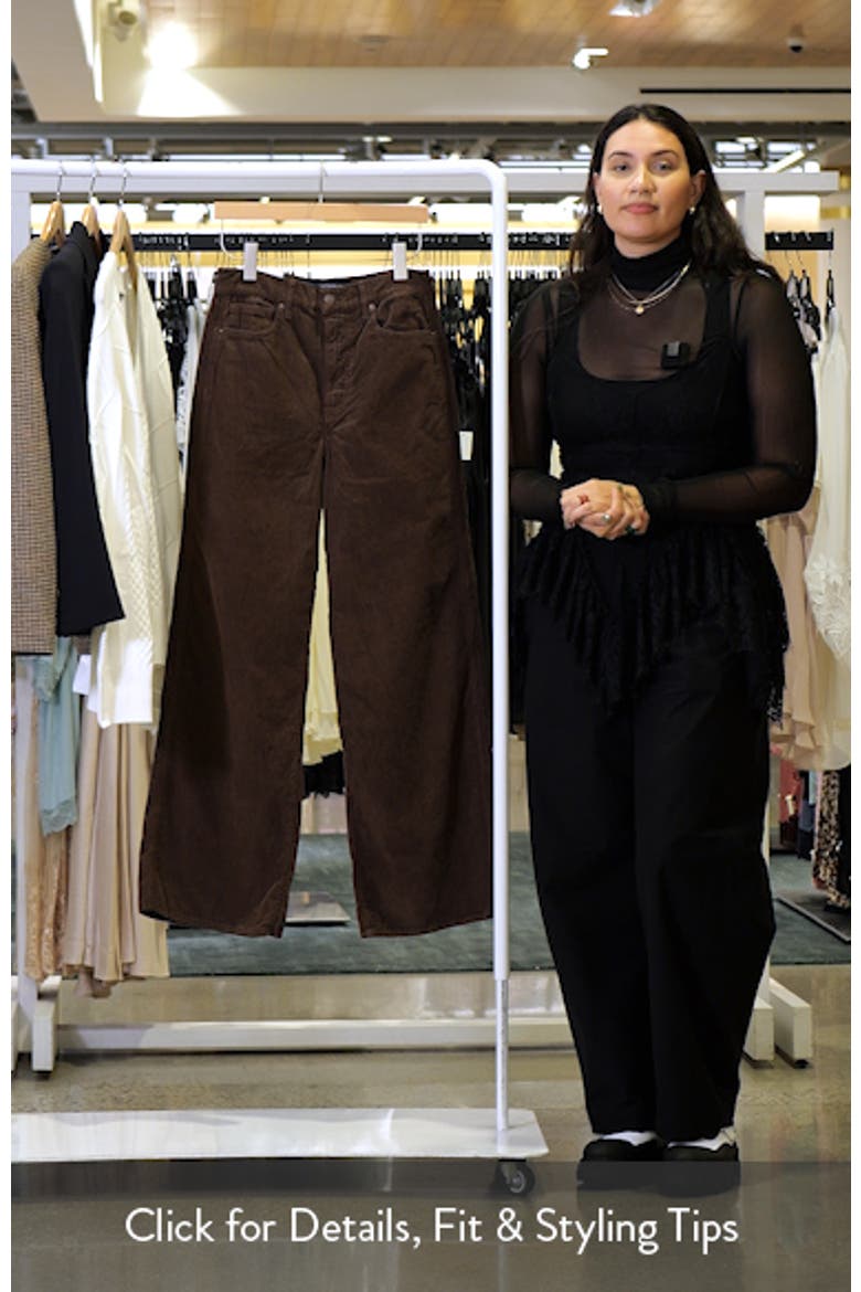 Taylor High Waist Wide Leg Corduroy Pants video