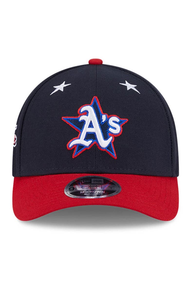 New Era Men's New Era Navy/Red  Athletics 2025 MLB All-Star Game Workout 9FORTY M-Crown Adjustable Hat, Alternate, color, Navy