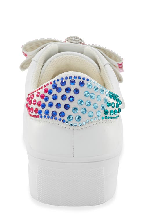 KURT GEIGER KURT GEIGER LONDON KIDS' MINI LANEY BOW SNEAKER