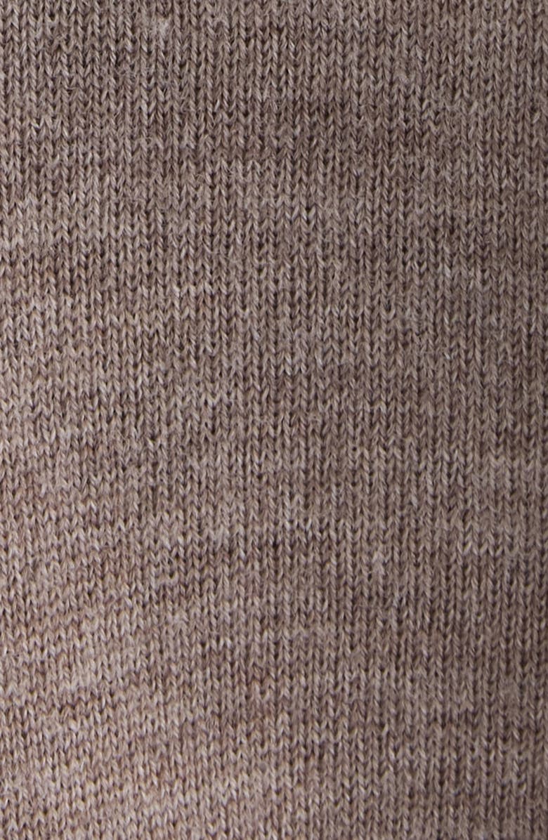 Acne Studios Layered Short Sleeve Wool Polo Sweater, Alternate, color, Light Brown Melange