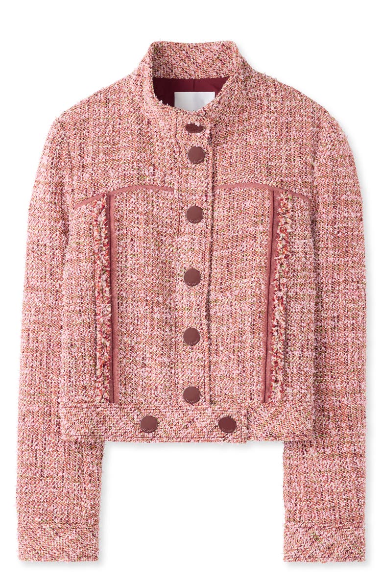 St. John Collection Boxy Tweed Crop Jacket, Alternate, color,