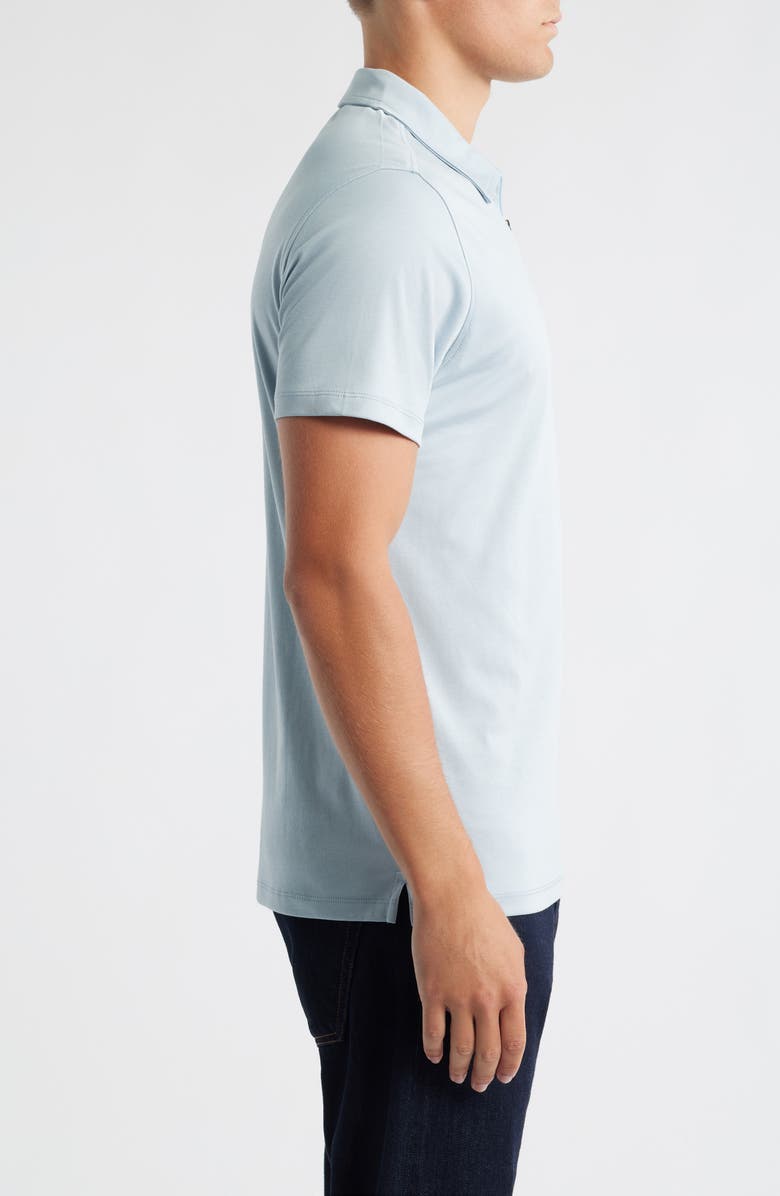 Robert Barakett Georgia Zip Polo, Alternate, color, Blue Fog