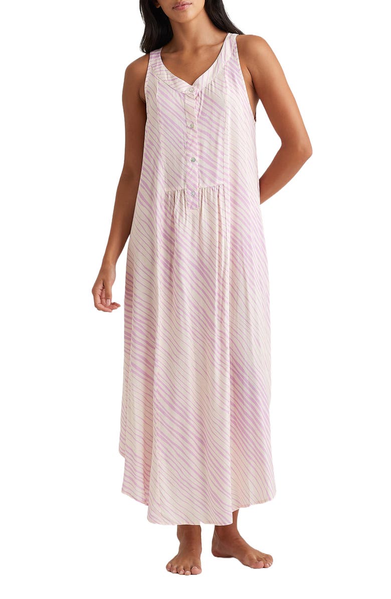 Papinelle Tatiana Panel Front Nightgown, Alternate, color, 