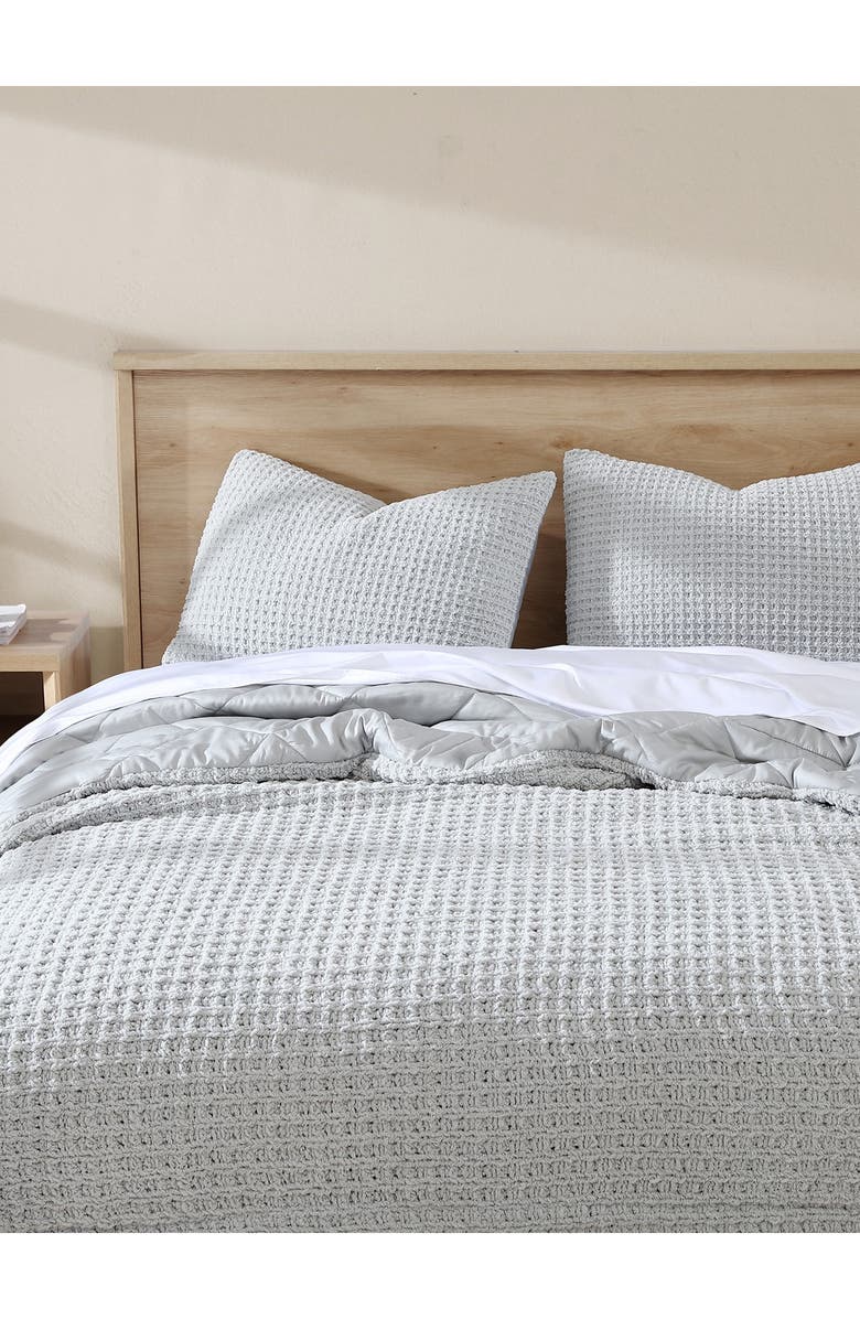 Sunday Citizen Snug Waffle Throw Pillow, Alternate, color, Cloud Grey