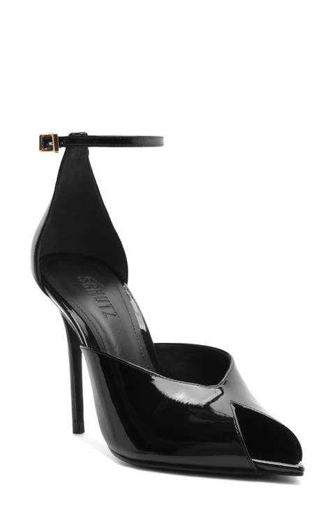 Ingrid Lace Leather D'Orsay Pump