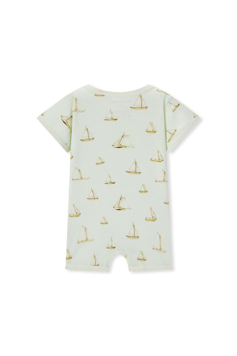 Organic Cotton Shortall, Alternate, color, Sailboat Melody