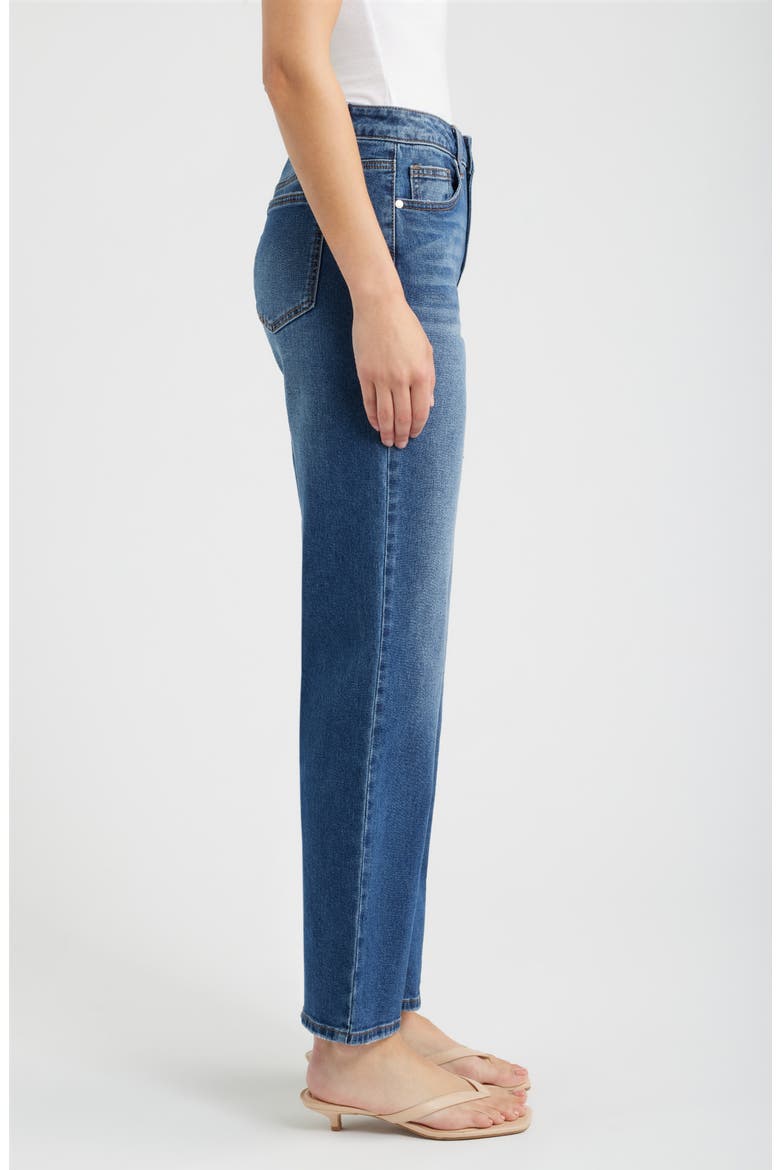 High Waist Straight Leg Jeans, Alternate, color, JOHNSTOWN