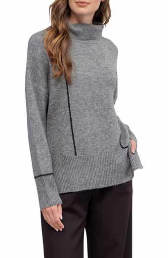 Blu Pepper Stripe Turtleneck Sweater