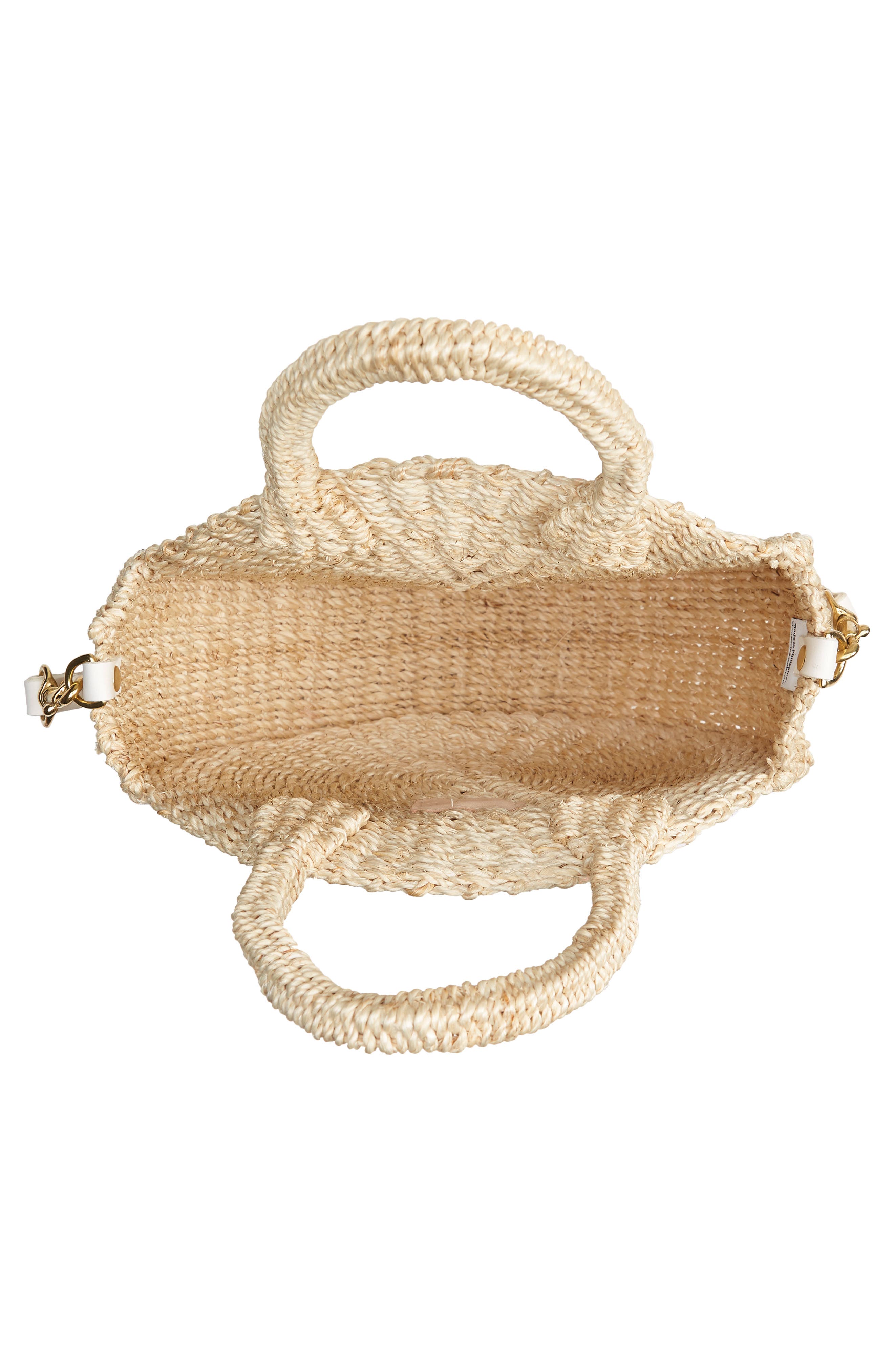 Moyen Alice Abacá Bag, Alternate, color, CREAM