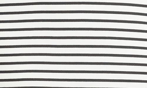 Universal Standard Plus Size Belle Breton Stripe Jersey Dress In Ecru/black Stripe