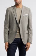 BOSS Hutson Microcheck Stretch Wool Sport Coat