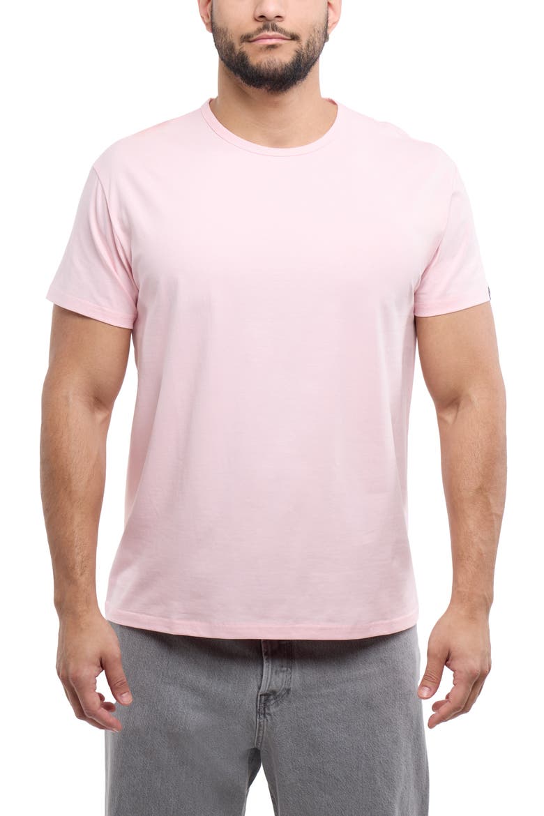Flex Crewneck T-Shirt, Main, color, BABY PINK