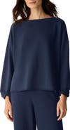 Eileen Fisher Bateau Neck Boxy Top