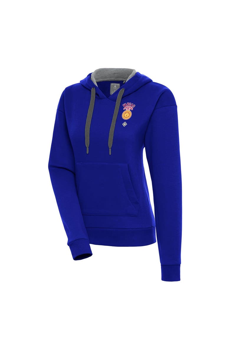 Women's Antigua Royal Vargas Campeones Victory Pullover Hoodie, Main, color, Royal