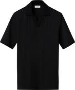 Eton Open Collar Jacquard Polo