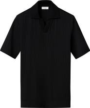 Eton Open Collar Jacquard Polo