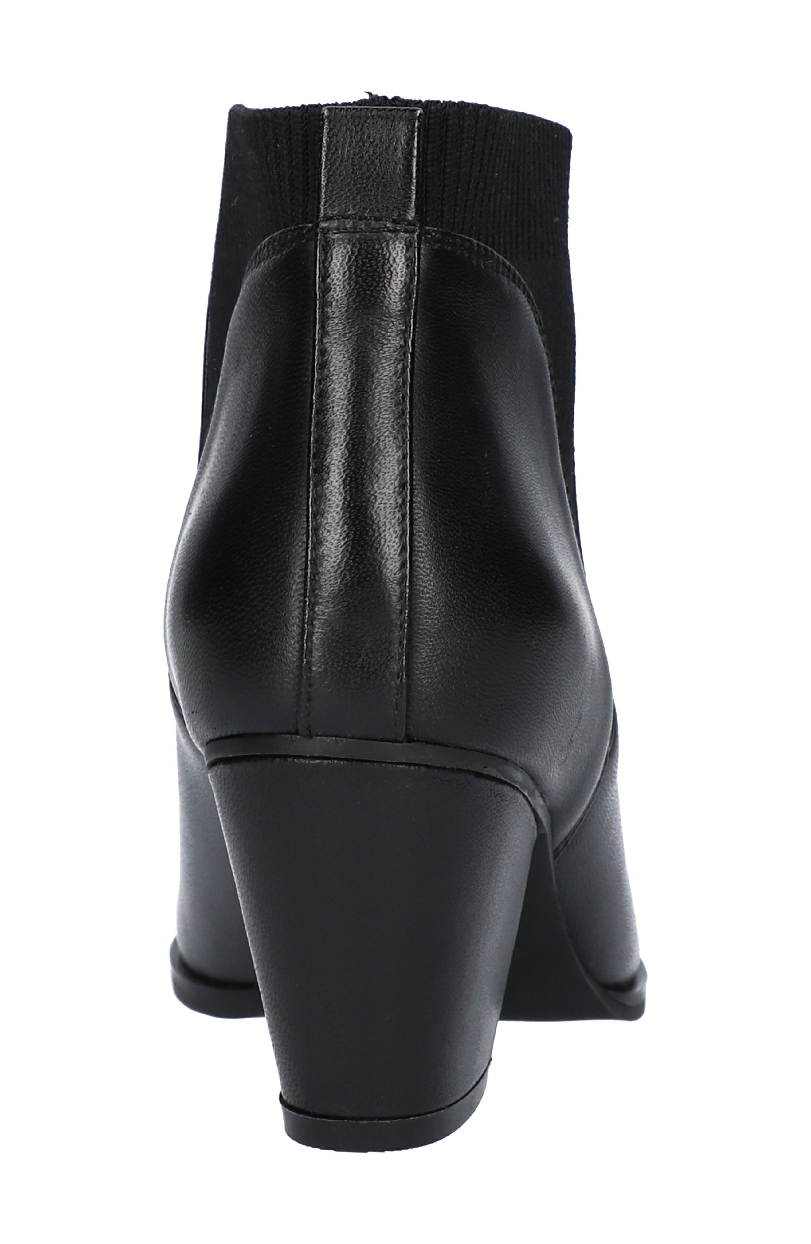 Lottie Bootie, Alternate, color, BLACK LEATHER