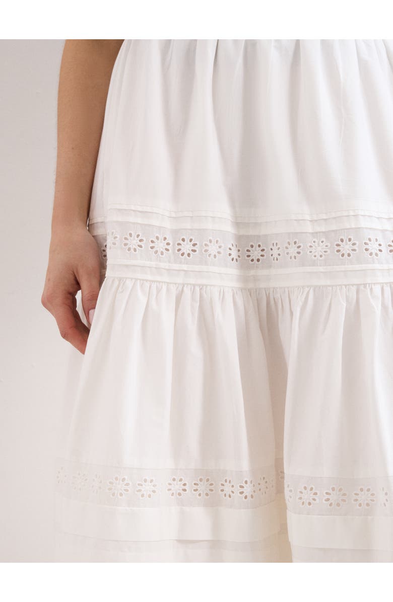 Phase Eight Rosa Tiered Skirt, Alternate, color, White