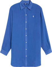 Polo Ralph Lauren Boyfriend Long Sleeve Cover-Up Tunic