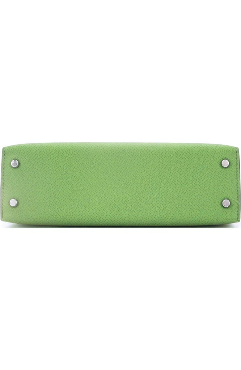 Pre-Owned Hermes Kelly Mini II Bag Green Epsom with Palladium Hardware 20, Alternate, color, Vert Yucca