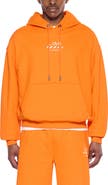 L/AB OFF-WHITE Diagonal Stripe Logo Cotton French Terry Graphic Hoodie