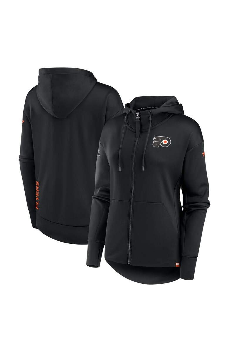 FANATICS Women's Fanatics Branded Black Philadelphia Flyers Authentic Pro Scuba Full-Zip Hoodie, Alternate, color,