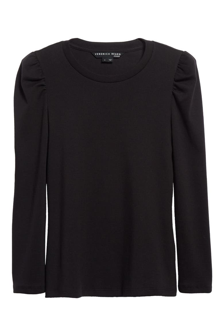 Britney Rib Top, Alternate, color, BLACK