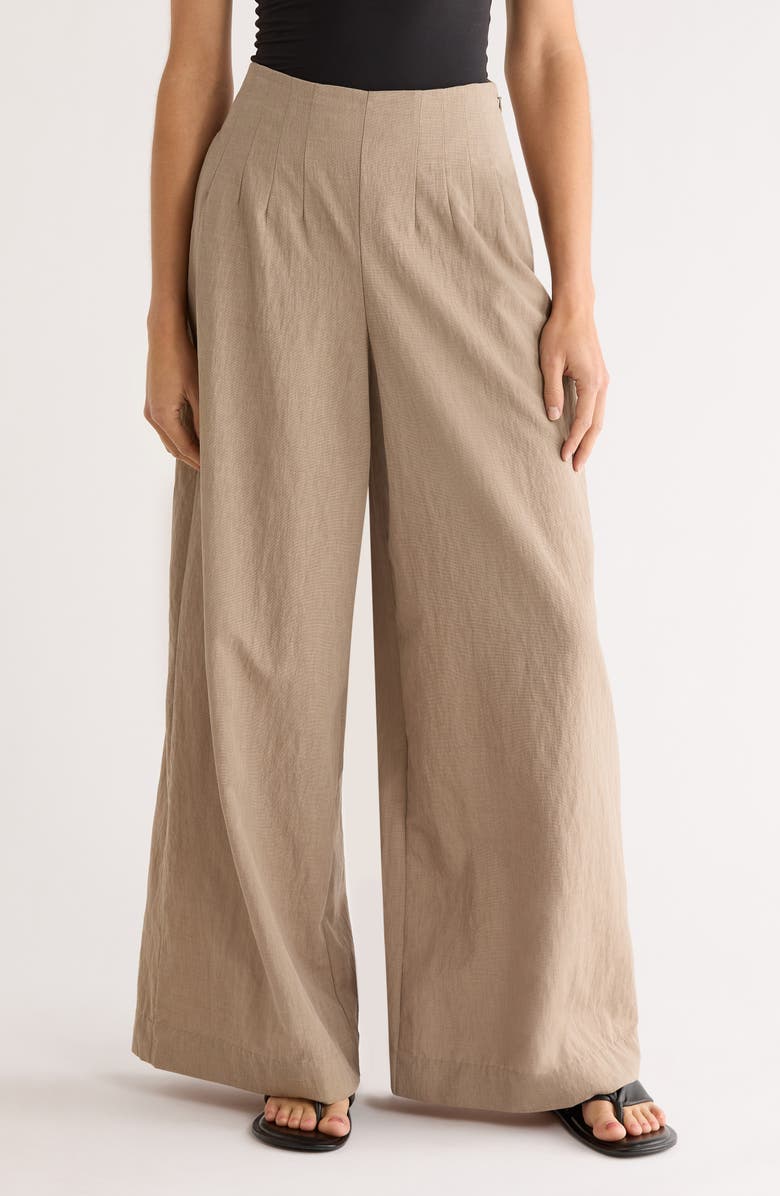 STAUD Magpie Wide Leg Pants, Main, color, Natural