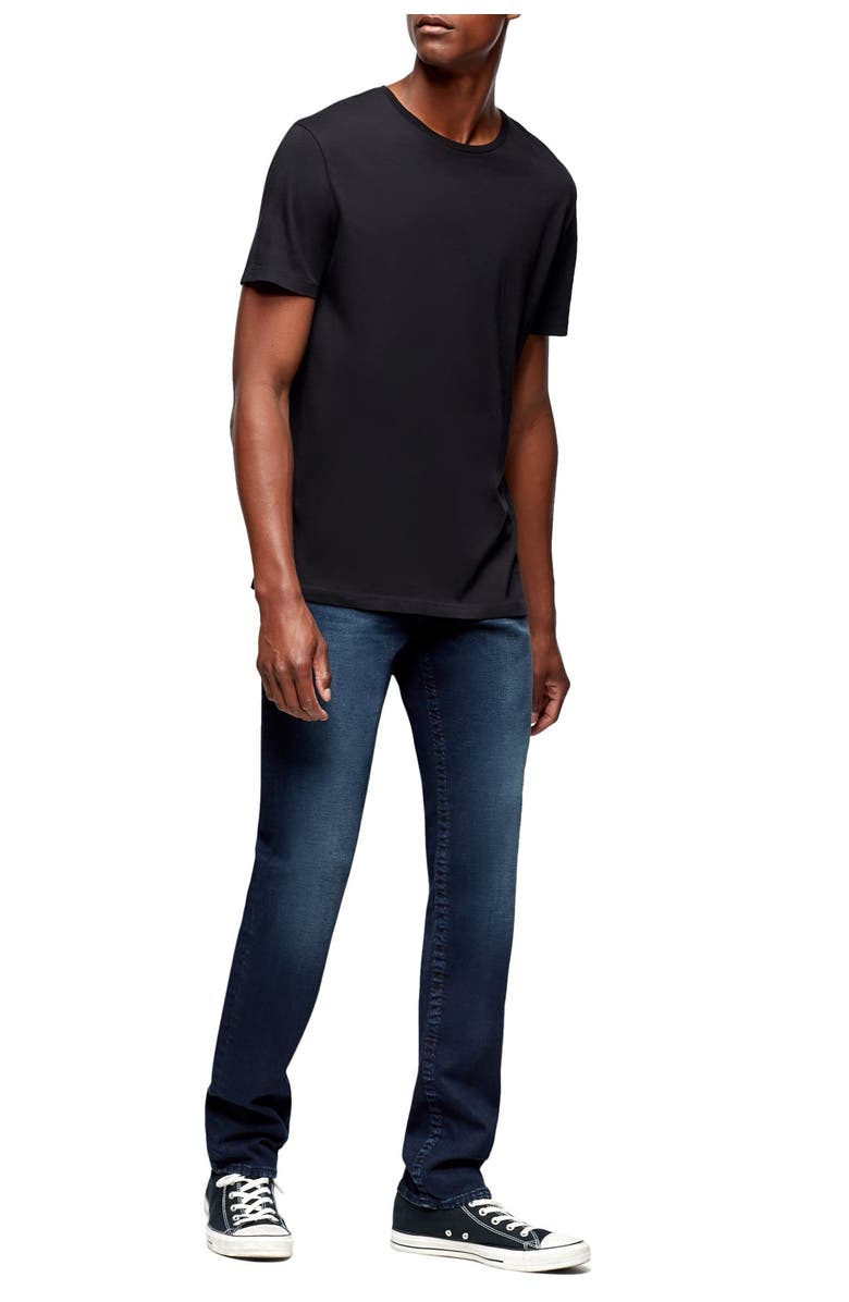 True Religion Geno Flap Pocket Slim Leg Jeans, Alternate, color,